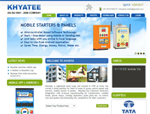 Tablet Screenshot of khyatee.in